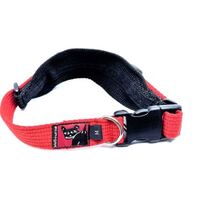 Blackdog TurtleNeck Dog Collar Medium Red