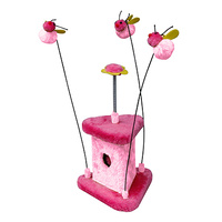 Cat Scratcher Pink with Bumble Bee