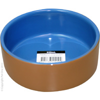Terracotta Bowl Blue Glaze 450mL