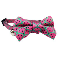 Soapy Moose Cat Collar Watermelon with Bow