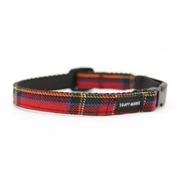 Soapy Moose Collar Kitten Red Tartan