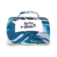 Indie Boho Tropical Leaves Travel Mat Medium
