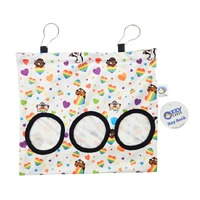 Small Animal Hay Bags 3 Hole Rainbow Hearts
