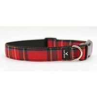 Soapy Moose Collar Red Tartan Small