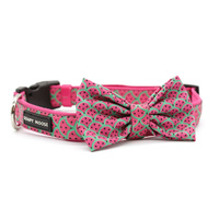 Soapy Moose Collar Neoprene Watermelon Medium with Bow