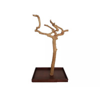 Bird Floor Play Stand Java Wood Sml