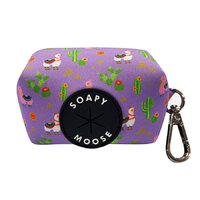 Soapy Moose Poo Bag Holder Llamas Purple