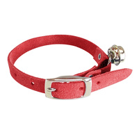 Suede Kitten Collar Red