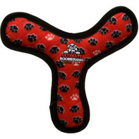 Tuffy Ultimates Boomerang Red Paws Dog Toy