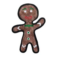 Tuffy Holiday Gingerbread Man Dog Toy