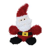 Tuffy Mighty Dog Toy Microfiber Santa Ball Medium