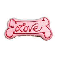Treat Dog Large Bone Cookie - LOVE