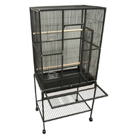 Avi One 603 Square Flight Bird Cage - Black