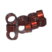 King Parrot Size 11 Numbered Split Metal Bird Rings (10 Pack)