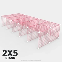 C&C Guinea Pig Cage 2x5 STAND PINK