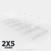 C&C Guinea Pig Cage 2x5 STAND WHITE