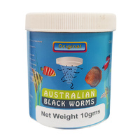 Australian Black Worms Freeze Dried Loose 10g