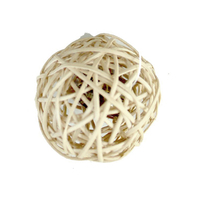 Mini Wicker Ball with Bell 4cm