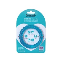 Dog Toy Biosafe Puppy Ring Blue