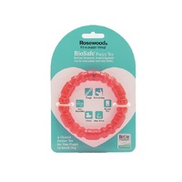 Dog Toy Biosafe Puppy Ring Pink