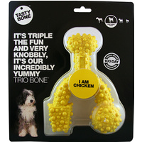 Dog Toy Tasty Bone Chick Lrge