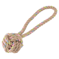 Beco Hemp Rope Ball with Loop Medium