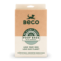 Beco Compostable Dog Waste Bags with Handles (96 Pack)