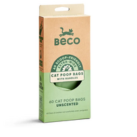 Beco Cat Poop Bags Unscented 60pk