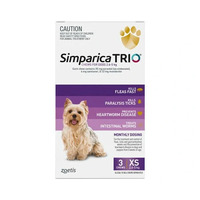 Simparica Trio PURPLE 2.6-5kg 2x Single Pack