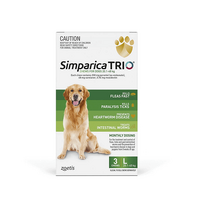 Simparica Trio Chew Large Dog 20.1-40kg (3 pack) Pack