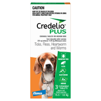 Credelio Plus Medium Dog 5.5 - 11kg (3 Pack)