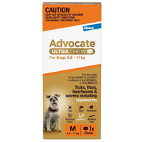 Advocate Ultra Chew Medium 5.6-11KG (1pk)