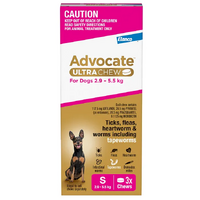 Advocate Ultra Chew Small 2.9-5.5KG (3pk)