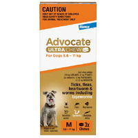 Advocate Ultra Chew Medium 5.6-11KG (3pk)