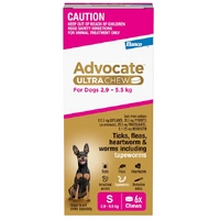 Advocate Ultra Chew Small 2.9-5.5KG (6pk)