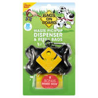 Bags on Board Dispenser Bone Black