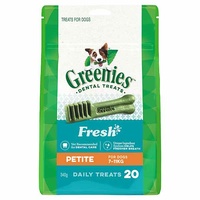 Greenies Fresh Dental Dog Treats Petite 340g