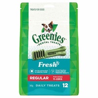 Greenies Fresh Dental Dog Treats Regular 340g