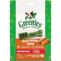 Greenies Sweet Potato Dental Dog Treats Regular 340g