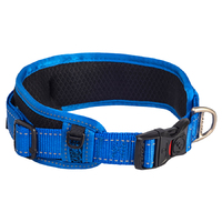 Rogz Classic Collar Padded Blue Large