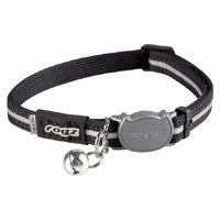 Rogz Alleycat Safety Release Cat Collar Black Small