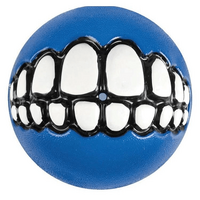 Dog Toy Ball Grinz Rogz Sml Blue