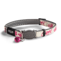 Collar Cat Rogz Glowcat Pink Butterflies