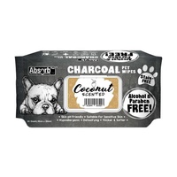Absorb Plus Charcoal Wipes Coconut Scented