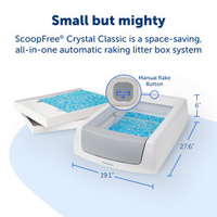 PetSafe Scoopfree Crystal Classic Self-Cleaning Litter Box