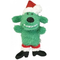 Multipet Christmas Loofa Mini Green Dog Toy