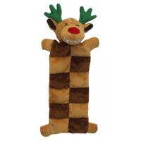 Multipet Christmas Reindeer Loofa Dog Squeaker Mat