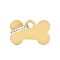 My Family ID Tag Basic Small Bone Gold