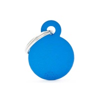 My Family ID Tag Basic Small Circle Blue