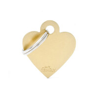 ID Tag Basic Small Heart Gold